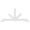 Ekena Millwork Vanguard Architectural Grade PVC Gable Bracket, 108"W x 49 1/2"H x 4"D x 6"F, 11/12 Pitch GBP108X50X0406VAN00 - alternate 2